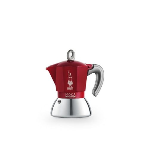 Bialetti Moka 6942 Induction 2 személyes indukciós piros kotyogós kávéfőző