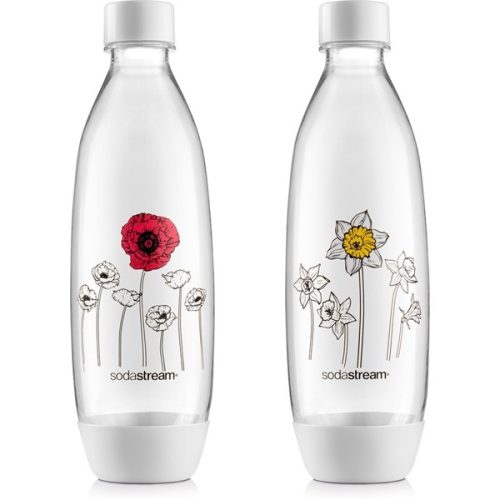 SodaStream BO DUO FUSE 2x1l fehér 2 db-os szénsavasító virágos palack szett